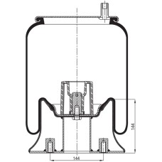 Air Spring Assembly - Hendrickson 250T / Truck, Trailer